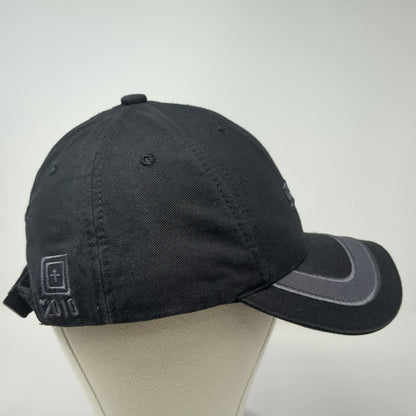 5.11 Tactical Baseball Cap Black One Size Strapback Gray Bill Accent Logo Hat
