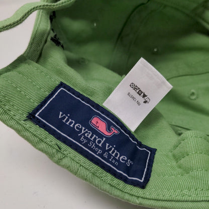 Vineyard Vines Men's Slideback Hat Green Embroidered Whale Logo