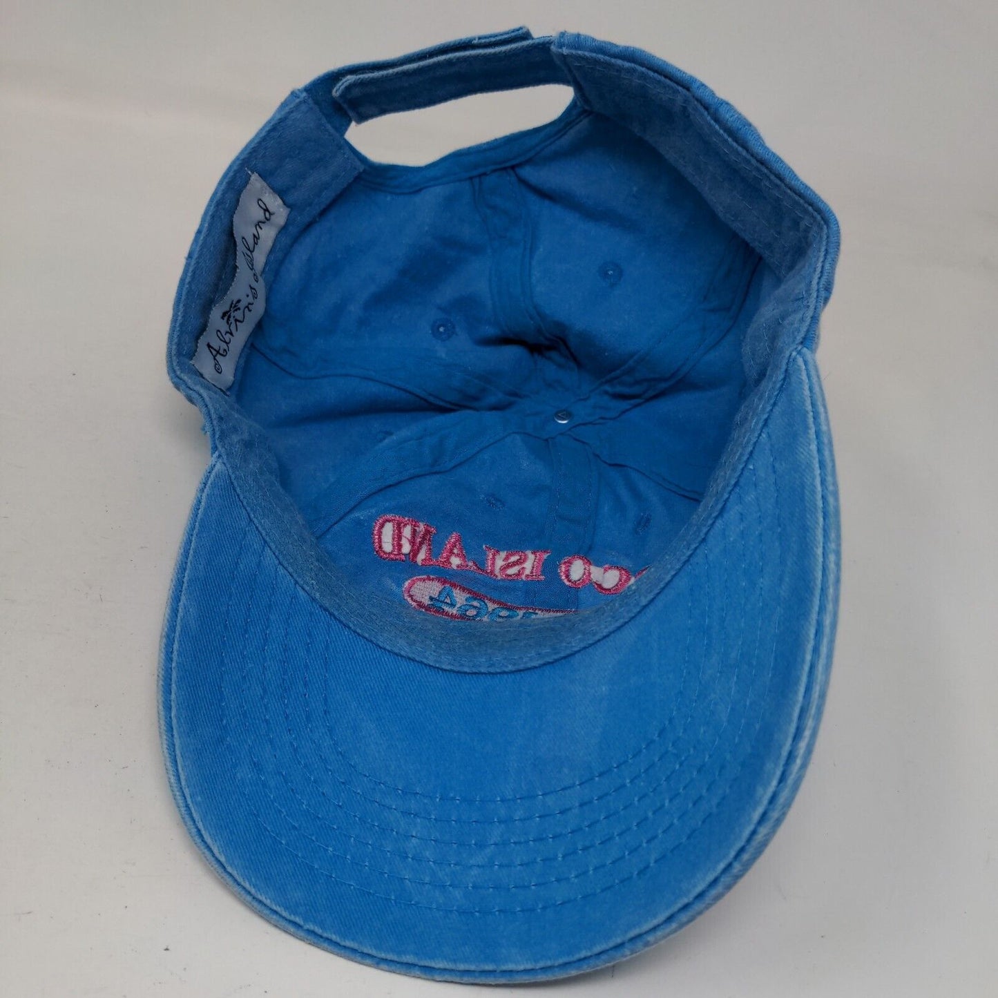 Marco Island Florida Strapback Hat Blue One Size Embroidered Alvin's Island