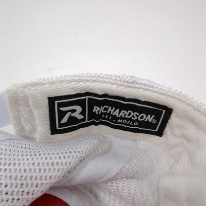 Bear Lake Patch Snapback Mesh Back Trucker Hat Red M/L Richardson