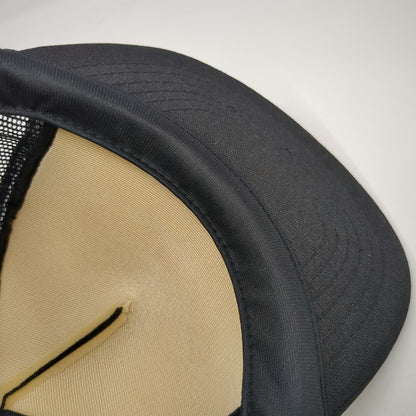 Monroe Formula GP Black Yellow Red Trucker Hat Snapback Mesh Racing Vintage