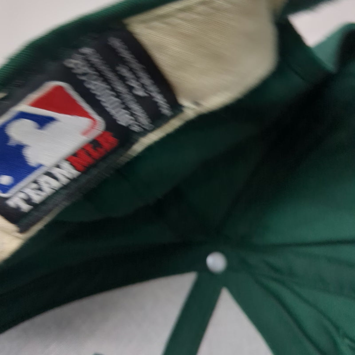 Outdoor Cap Baseball Cap Green Yellow One Size Oakland Athletics MLB Logo Hat