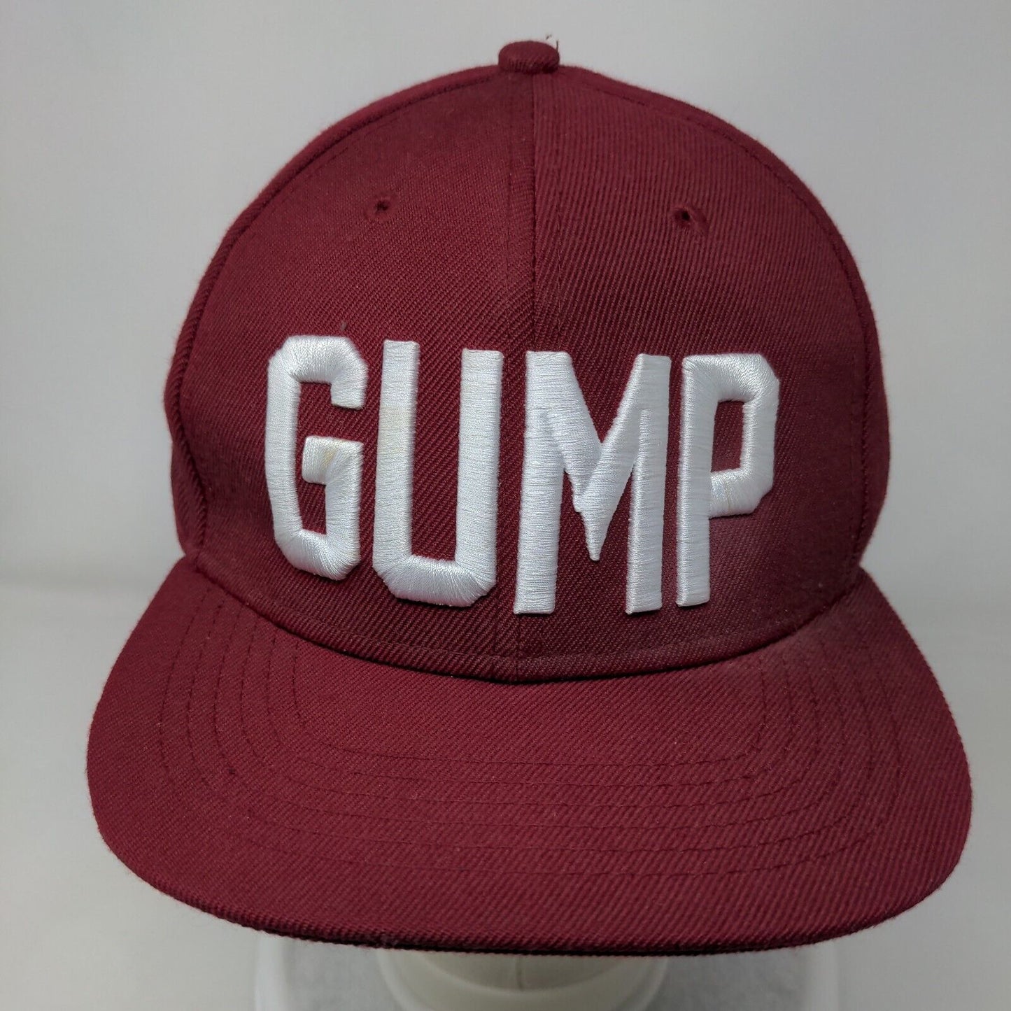 Gump 44 Snapback Hat Red One Size Embroidered 6 Panel Nostalgia