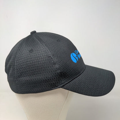 Vitronic Men's Strapback Mesh Hat Black Size OSFA Geographic Solutions Logo