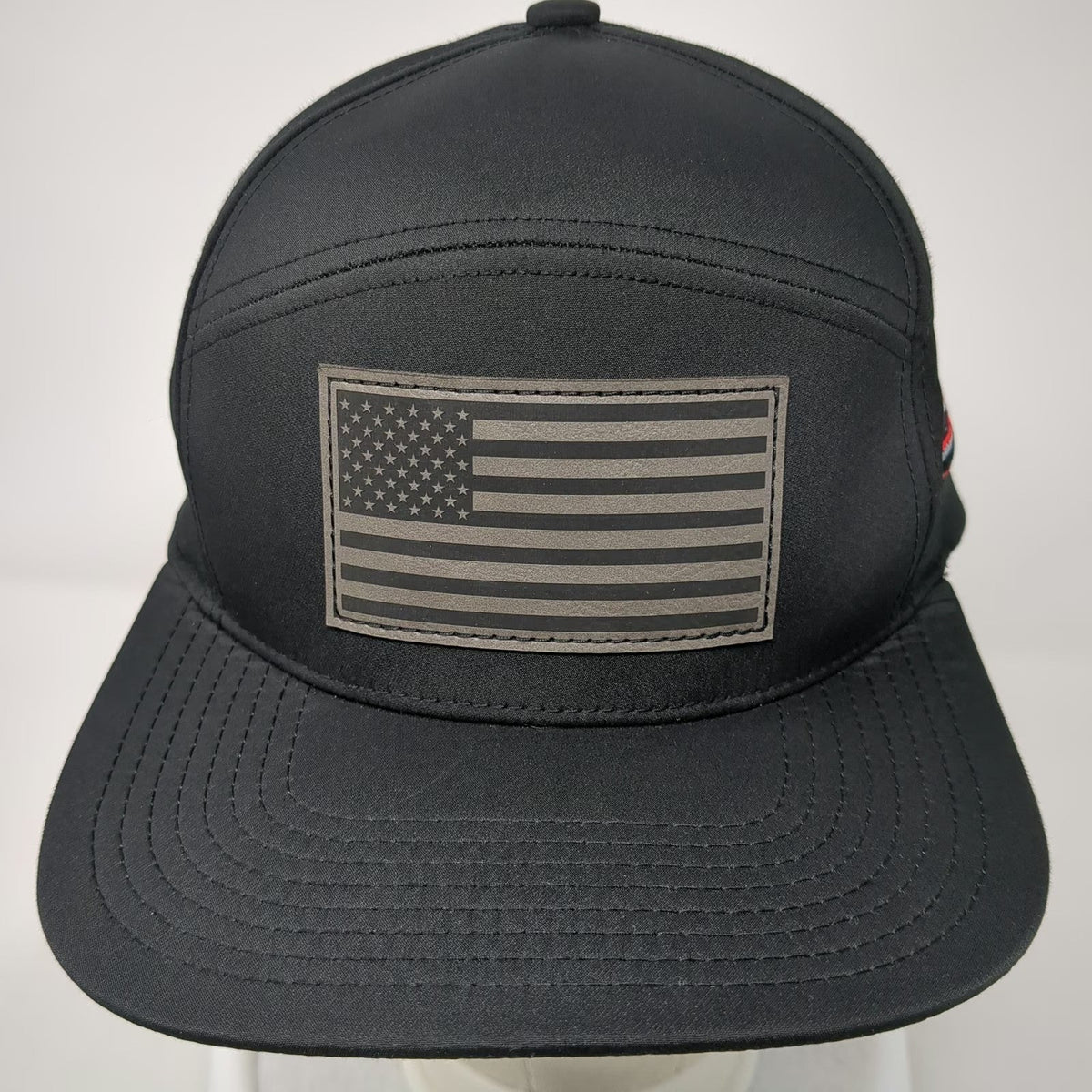 Pacific Headwear Trucker Hat Black One Size American Flag TVPIPE Respect Hustle