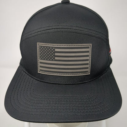 Pacific Headwear Trucker Hat Black One Size American Flag TVPIPE Respect Hustle