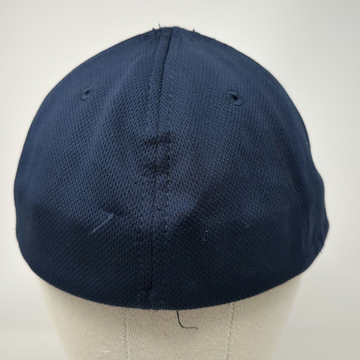 John Deere Baseball Cap Blue One Size Fitted Green Piping Logo Agriculture Hat