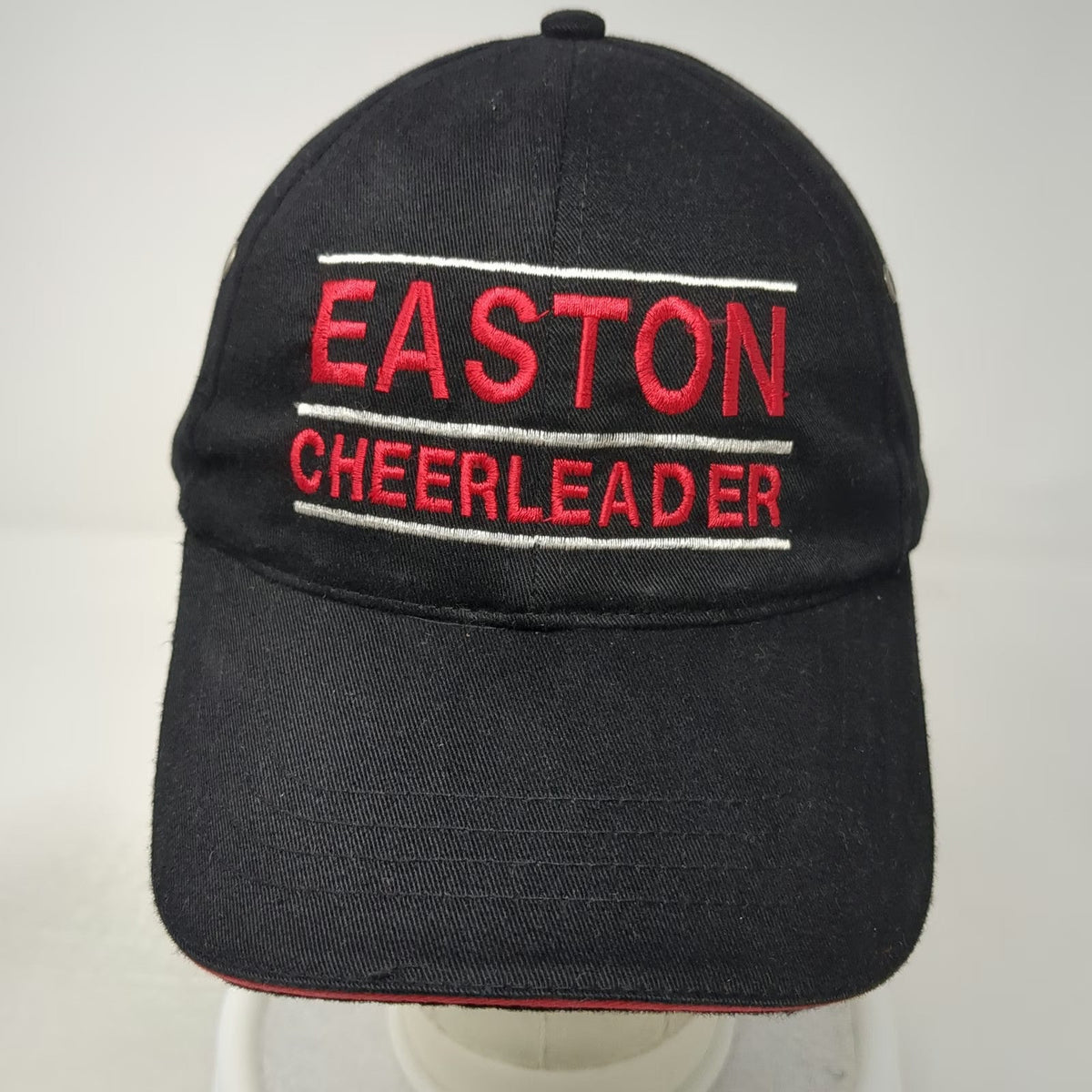 HeadShot Baseball Cap Black One Size Slideback Easton Cheerleader Red White Hat