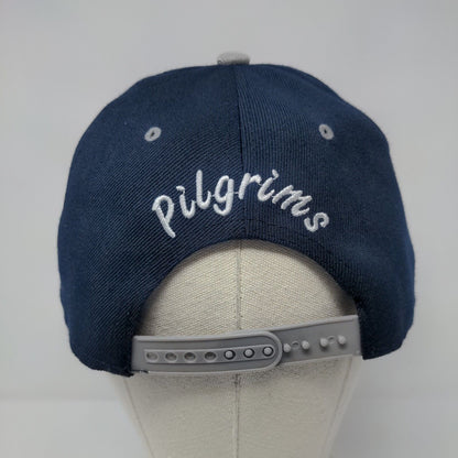 NP Pilgrims Premium Snapback Hat Blue OSFA Adjustable Embroidered Max Headgear