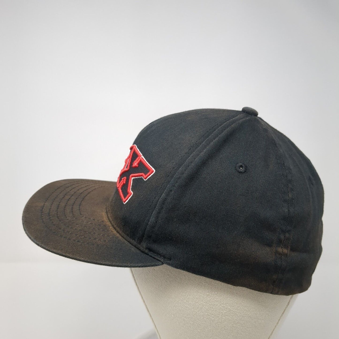FOX Fitted Baseball Cap Black XL Lightweight Embroidered 6 Panel Flexfit