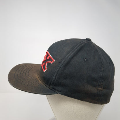 FOX Fitted Baseball Cap Black XL Lightweight Embroidered 6 Panel Flexfit