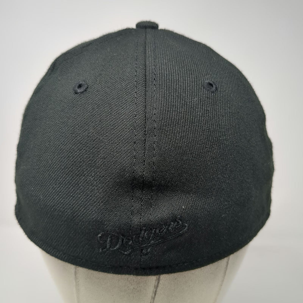 New Era Los Angeles Dodgers MLB Baseball Cap Black One Size 39THIRTY Stretch Hat