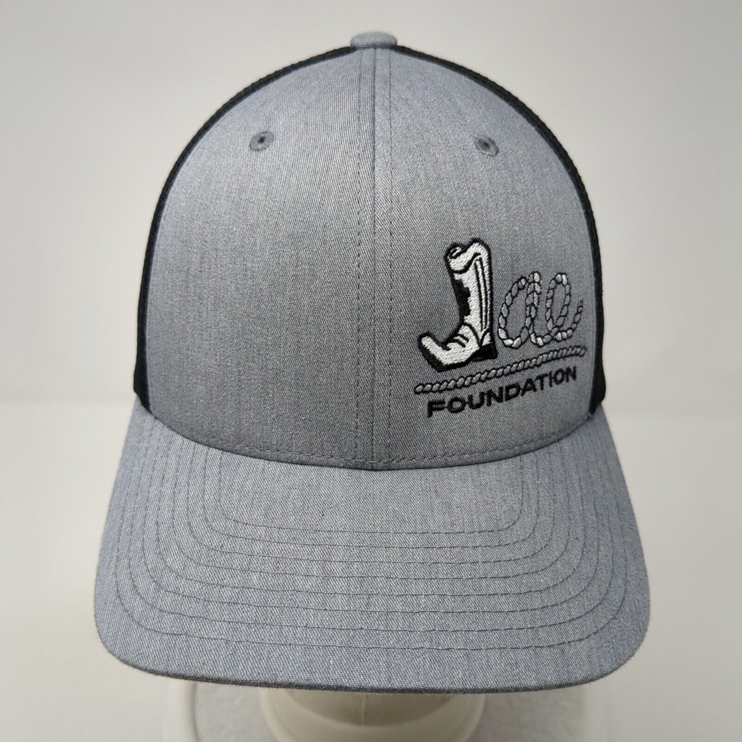 Jae Foundation Snapback Trucker Hat Gray OS Adjustable 110 Flexfit Mesh Back