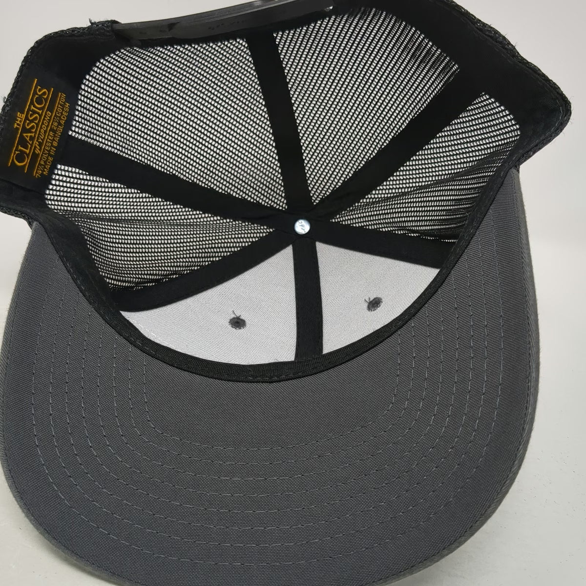 Yupoong Trucker Hat Gray One Size Snapback Coastline Equipment Mesh Logo Patch