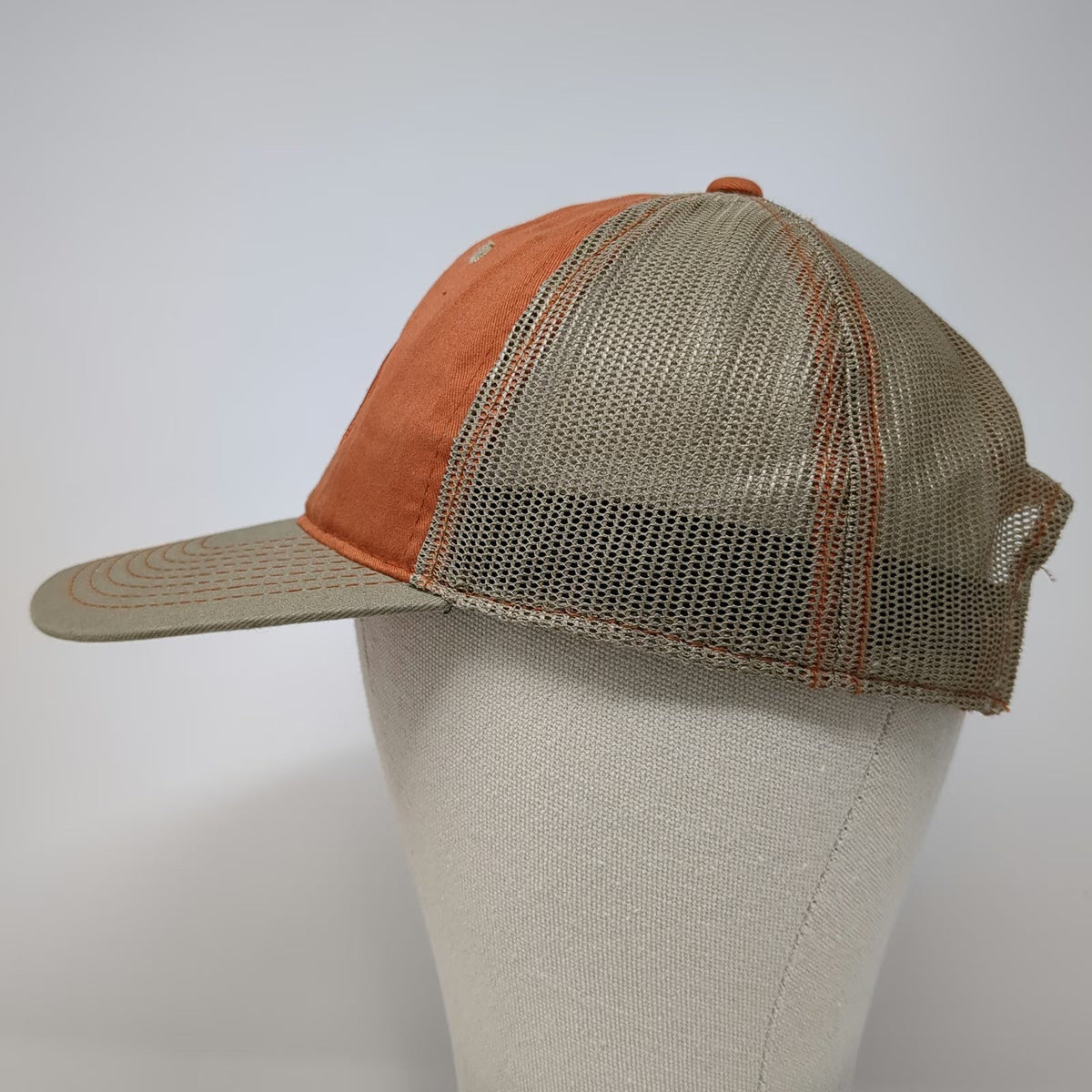 Outdoor Cap Baseball Cap Orange One Size Mesh Back Strapback Bird Logo Patch Hat