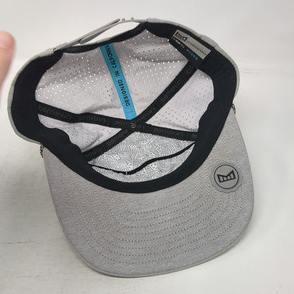Melin Coronado Hydro Trucker Hat Gray L Snapback Rope Perforated Performance