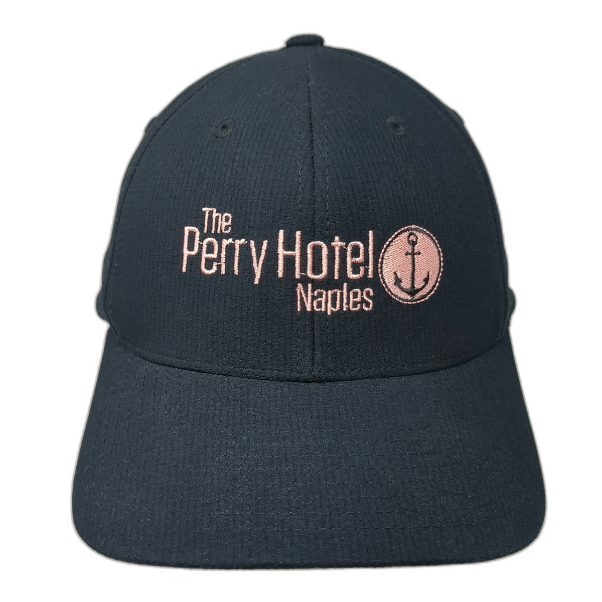Port Authority Snapback Black One Size Hat Perry Hotel Naples Anchor Polyester
