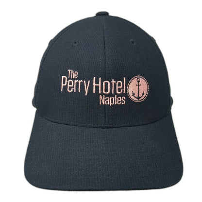 Port Authority Snapback Black One Size Hat Perry Hotel Naples Anchor Polyester