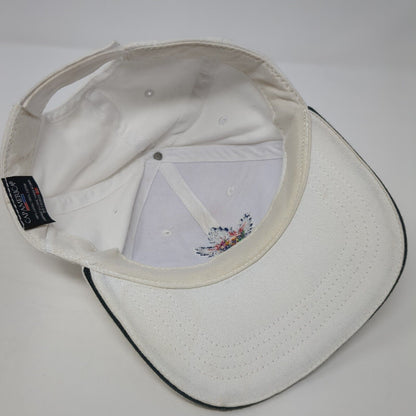 Cap America Strapback Hat White One Size Cap America Embroidered Logo