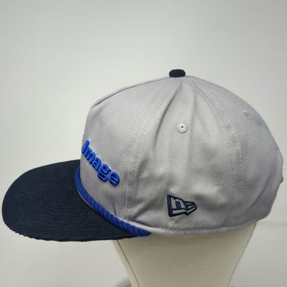 New Era 5 Panel Gray Blue Hat One Size Corduroy Brim Rope Pro Image Sports Boise