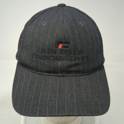 District Baseball Cap Gray One Size Farm Bureau Financial Services Pinstripe Hat