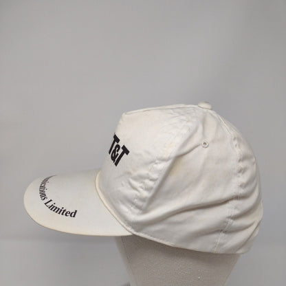 Vintage AT&T Birla Communications Snapback Trucker Hat White Graphic Logo