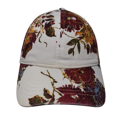 Unbranded Strapback Hat Multicolor OSFM Adjustable Floral 6 Panel