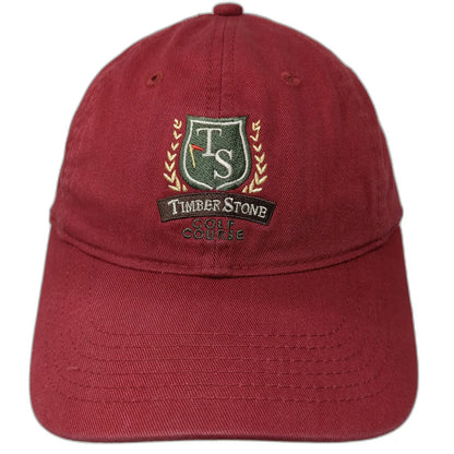 Legendary Baseball Cap Red One Size Timber Stone Golf Course Hat Slideback