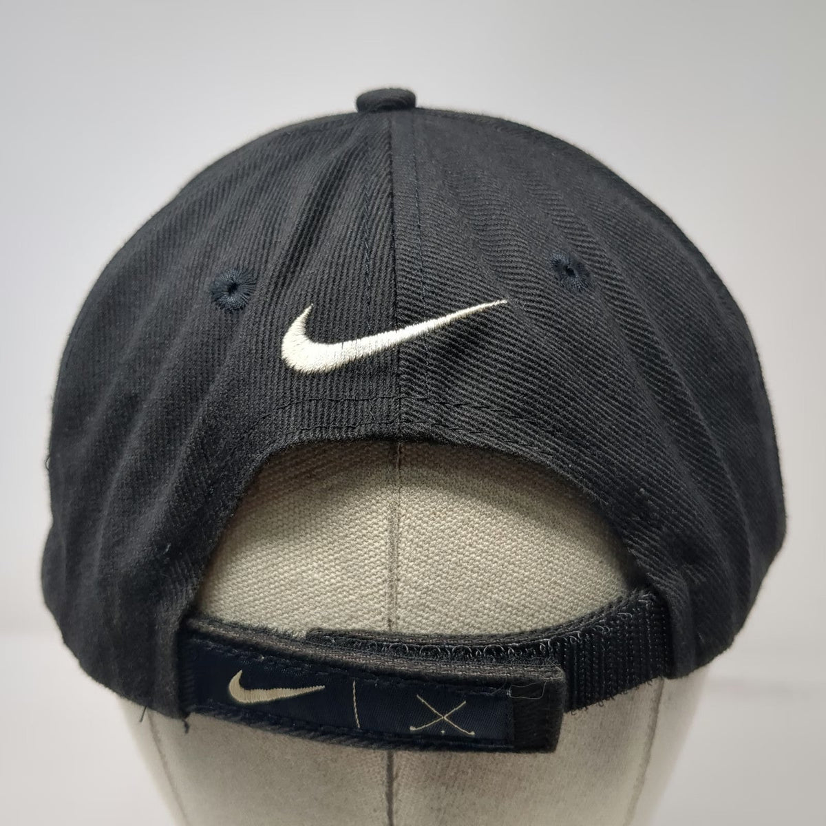 Nike Baseball Cap Black One Size Golf 1 Tour Strapback Green Underbrim Hat