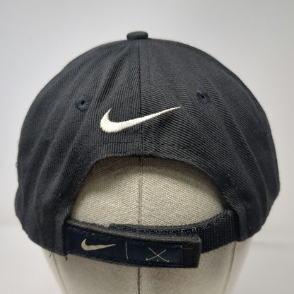 Nike Baseball Cap Black One Size Golf 1 Tour Strapback Green Underbrim Hat