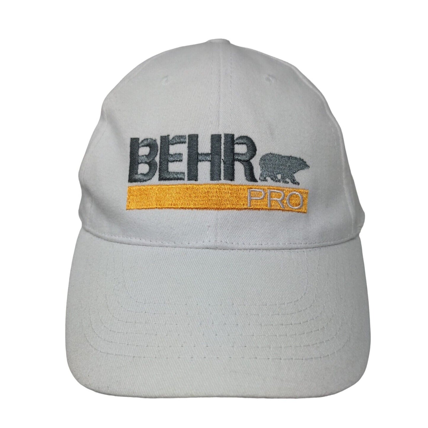 BEHR Pro Kilz Strapback Hat White One Size Embroidered Adjustable