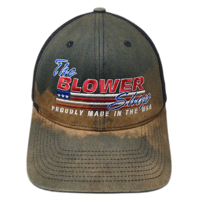 Quake City Caps Trucker Hat Black OSFM The Blower Shop American Flag Snapback