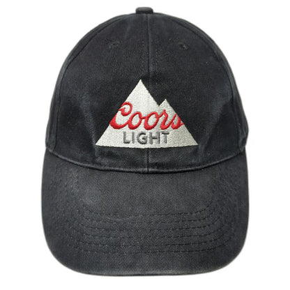 ACME Snapback Black One Size Coors Light Mountain Logo 6 Panel Hat Red White