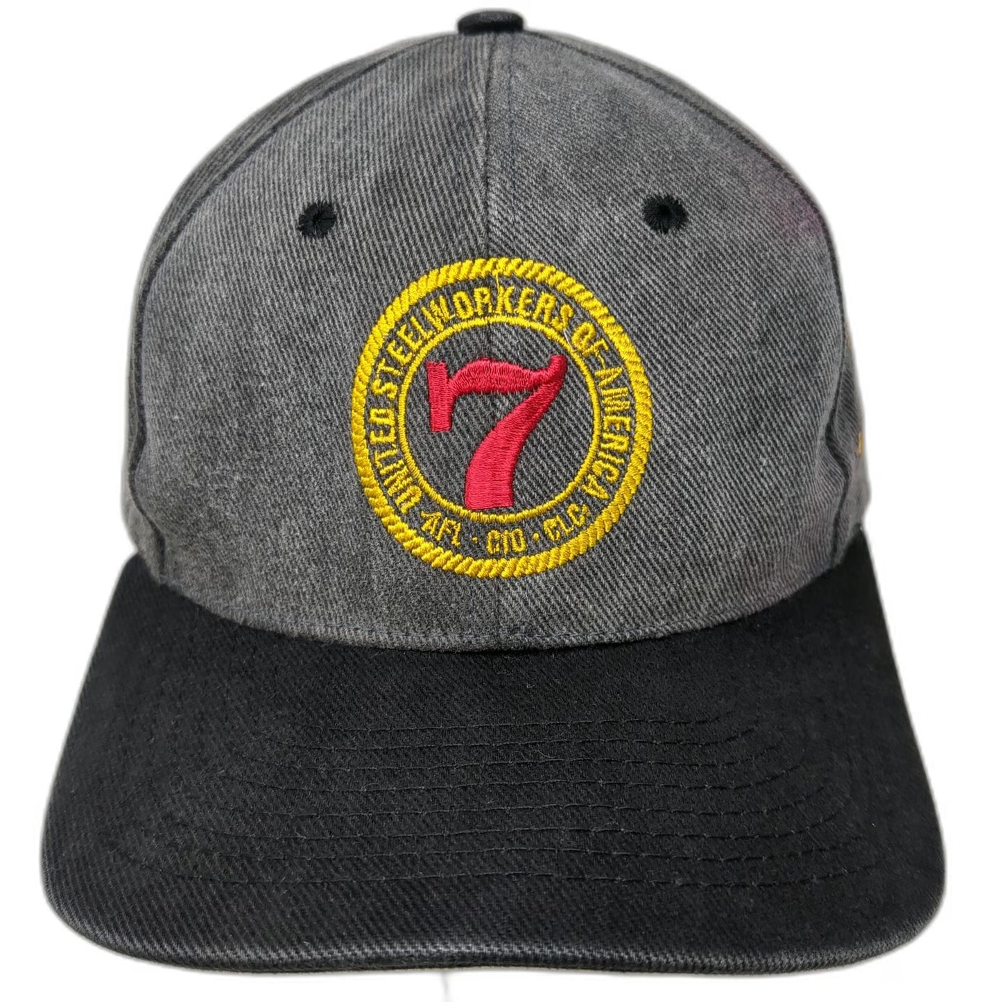 Union Supplier Direct USWA United Steelworkers Gray One Size Baseball Cap Hat