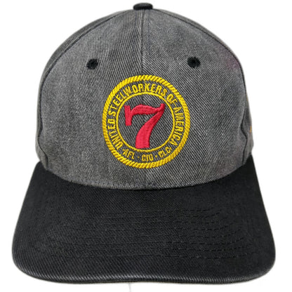 Union Supplier Direct USWA United Steelworkers Gray One Size Baseball Cap Hat