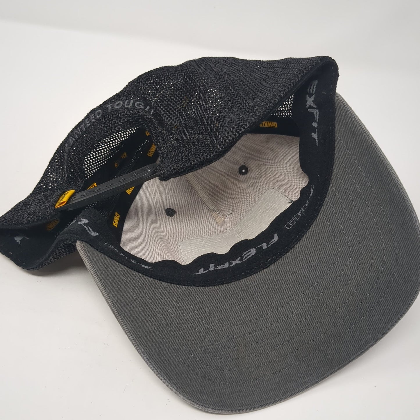 DEWALT Guaranteed Tough Snapback Trucker Hat Gray One Size Flexfit