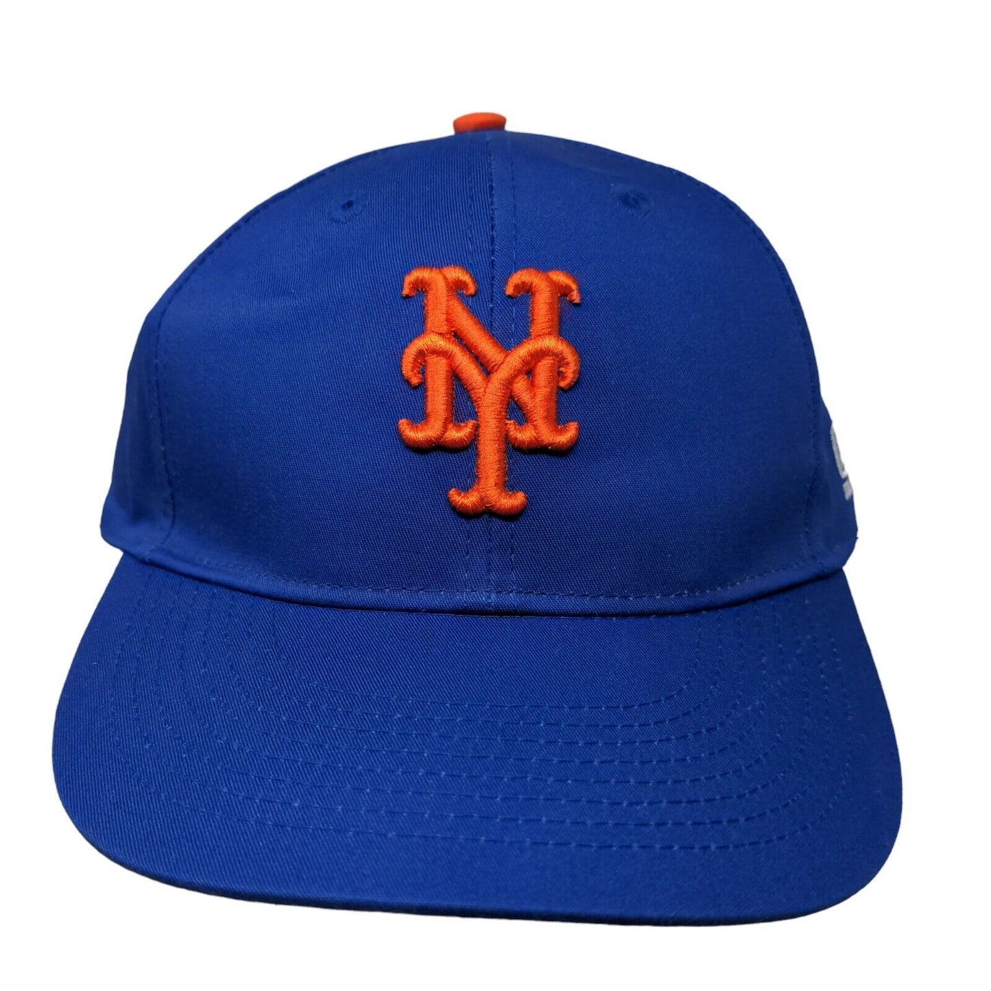 OC Sports Men's Strapback Hat Blue OSFM Embroidered New York Mets Logo