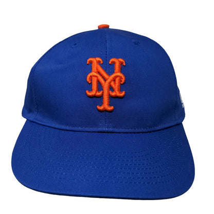 OC Sports Men's Strapback Hat Blue OSFM Embroidered New York Mets Logo