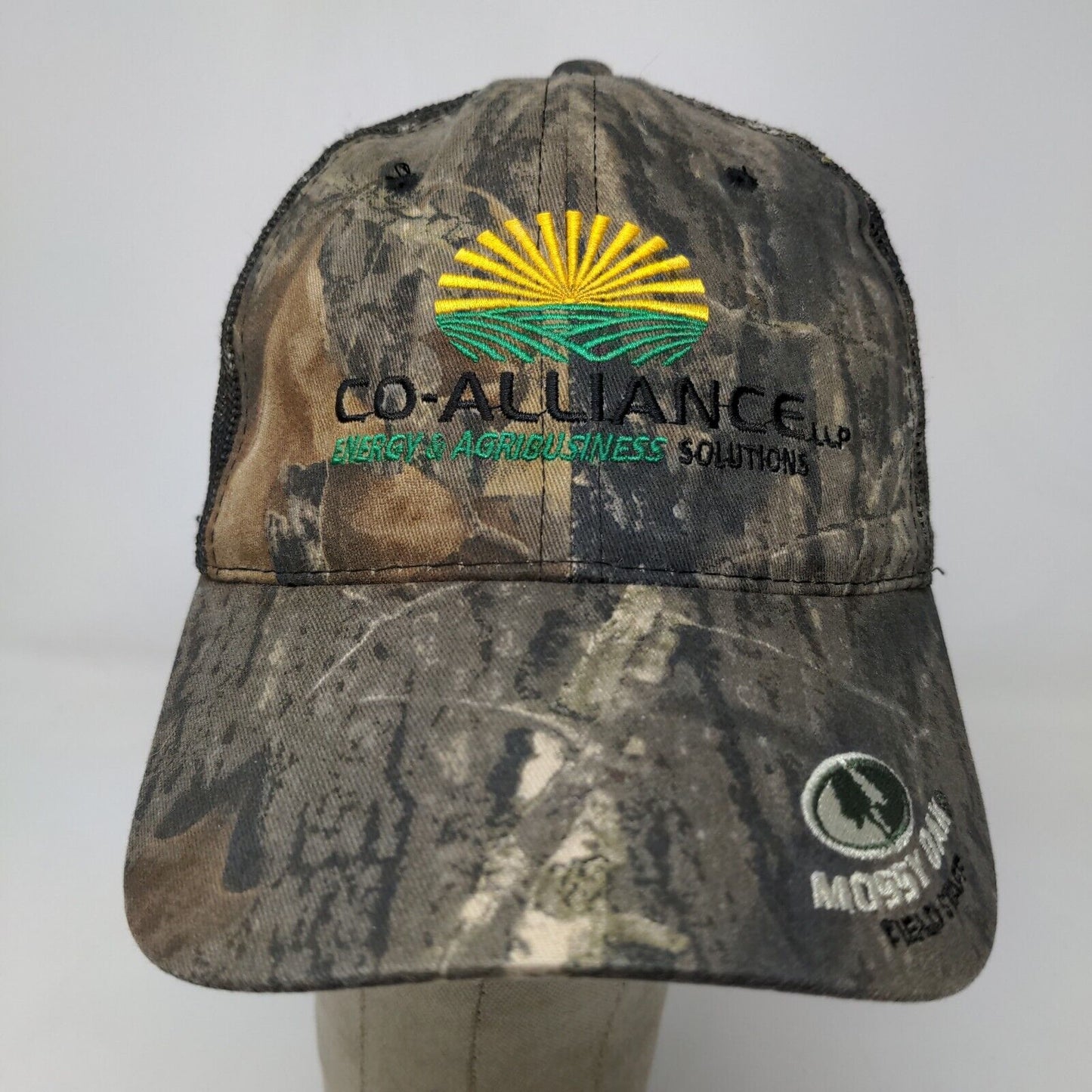 Mossy Oak Men's Strapback Hat Camo Size OSFM Embroidered Co-Alliance Logo