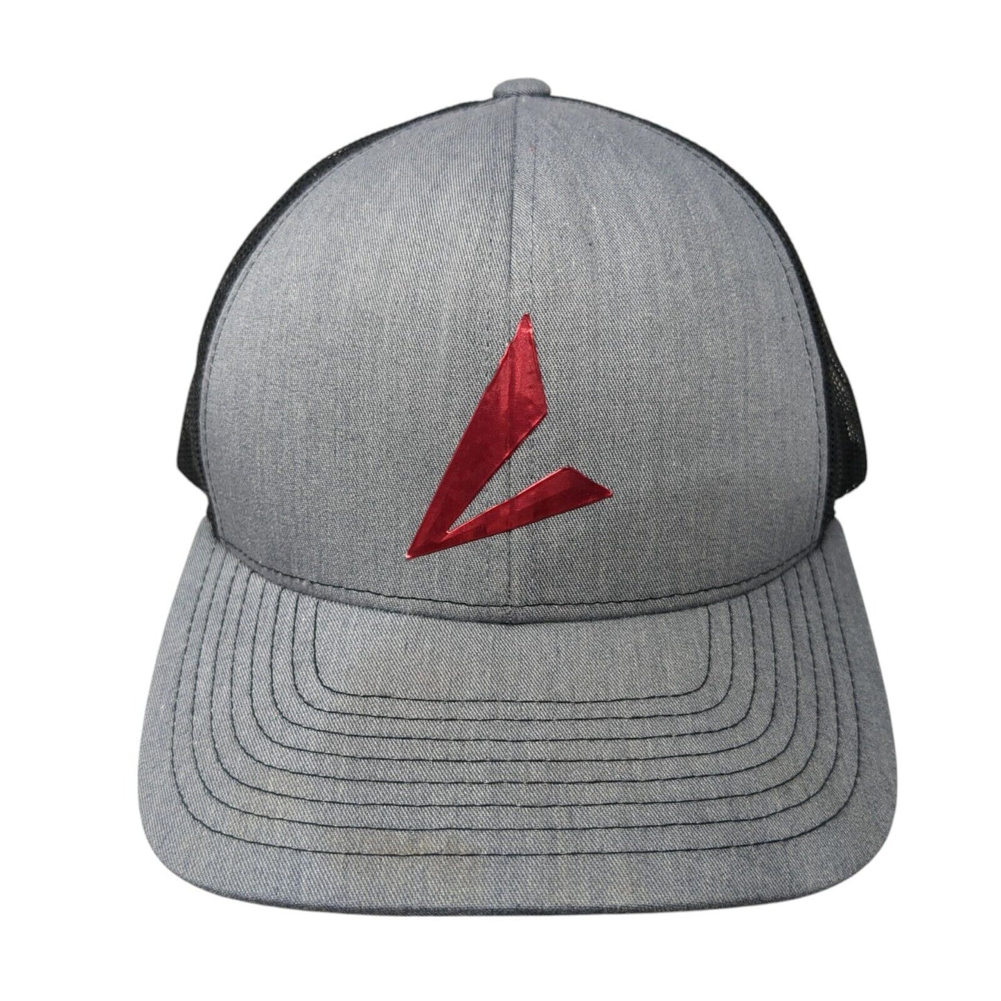 Pacific Headwear Snapback Trucker Hat Gray One Size Adjustable Mesh Back