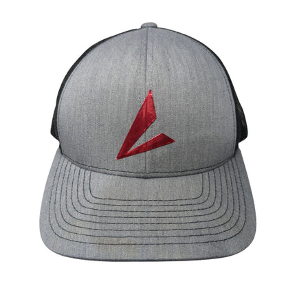 Pacific Headwear Snapback Trucker Hat Gray One Size Adjustable Mesh Back