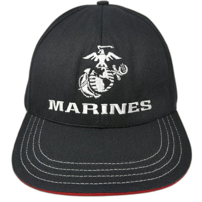 Unionwear Snapback Black One Size US Marines EGA Logo Embroidery Made USA Hat
