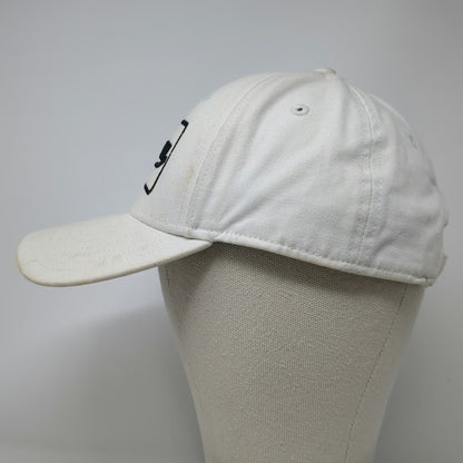 Puma Baseball Cap White One Size Adjustable Hat Script Patch Embroidered Logo