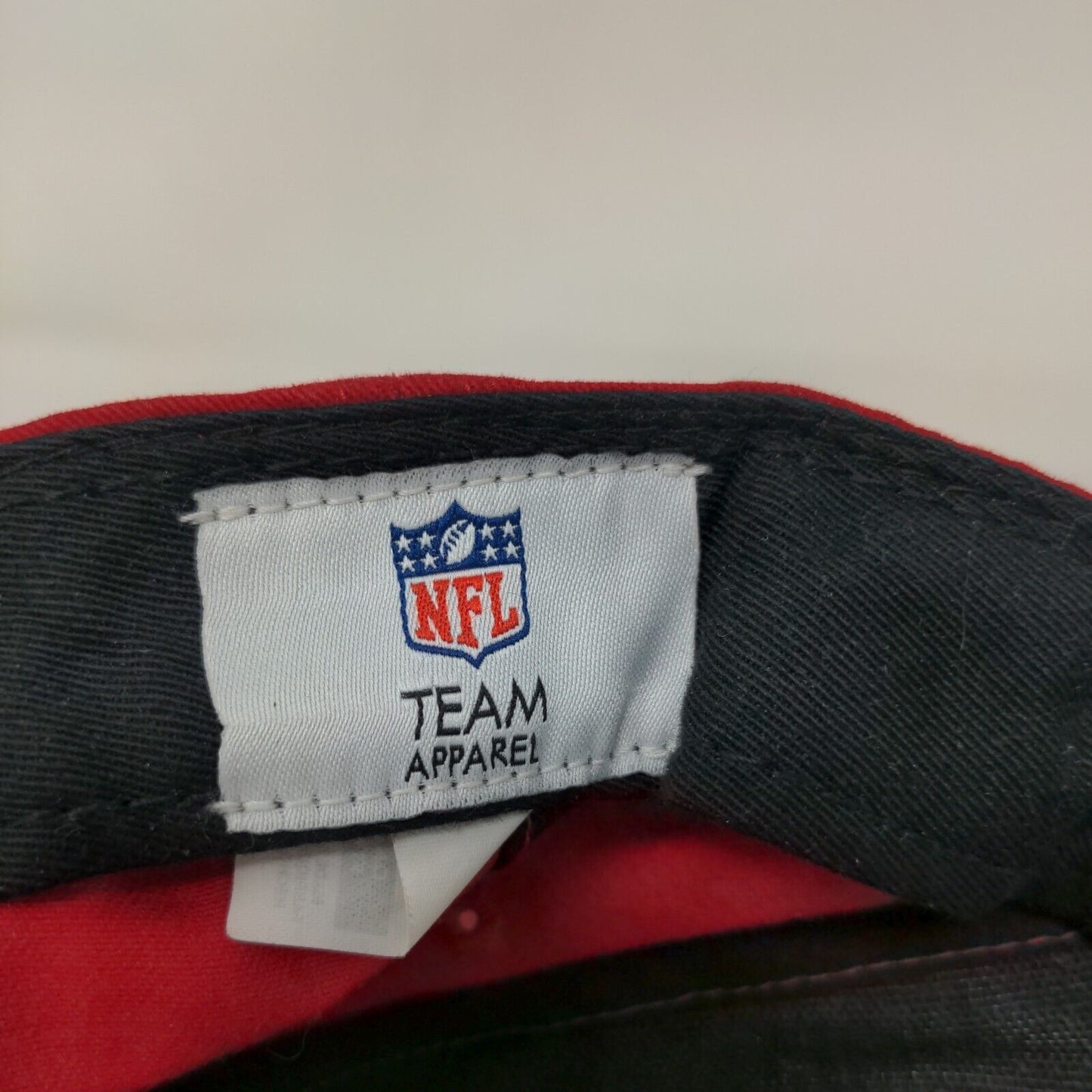 NFL Tampa Bay Buccaneers Strapback Hat Red OSFA Embroidered Logo Flag