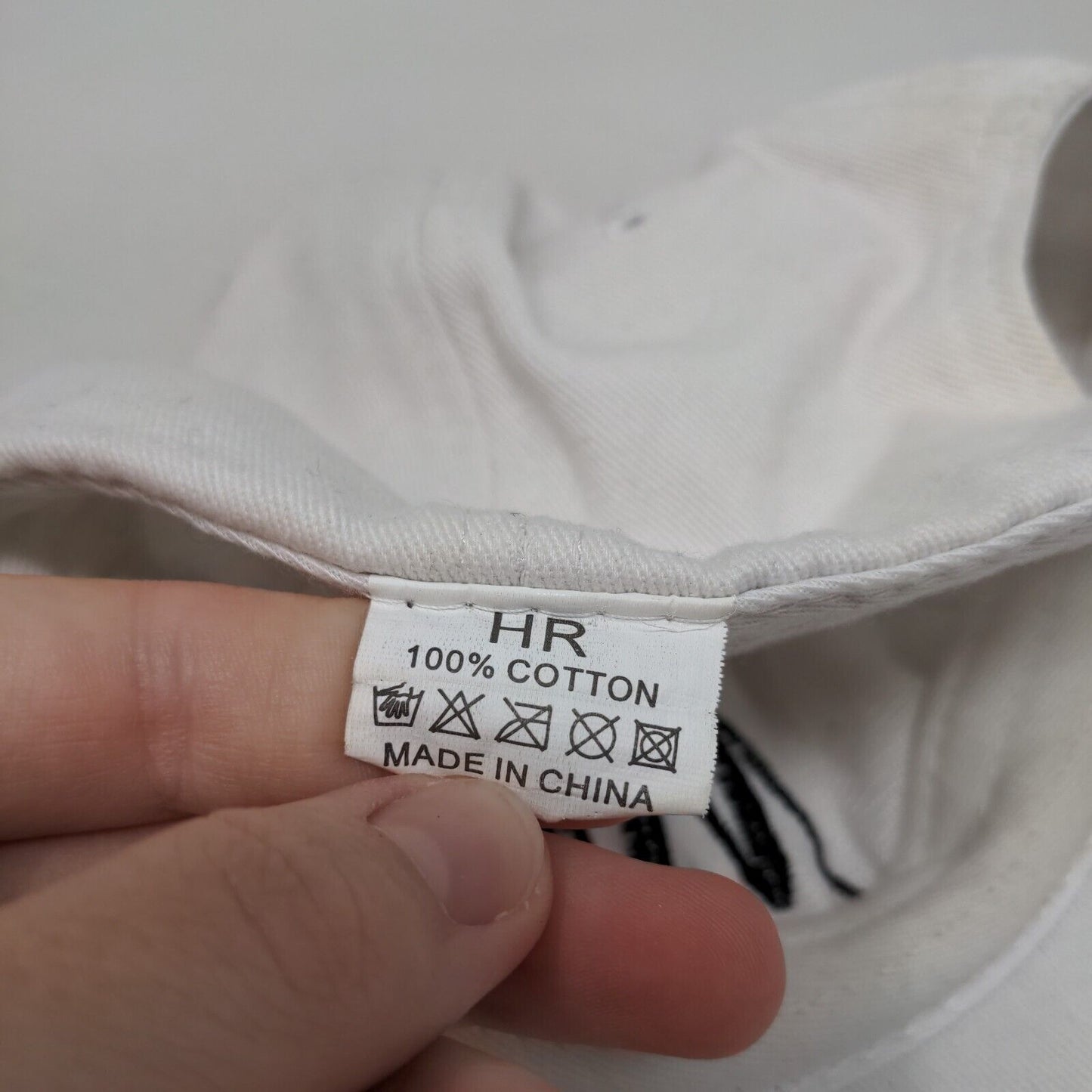 Mrs. Slideback Hat White One Size Adjustable Embroidered Vented Holes 6 Panel