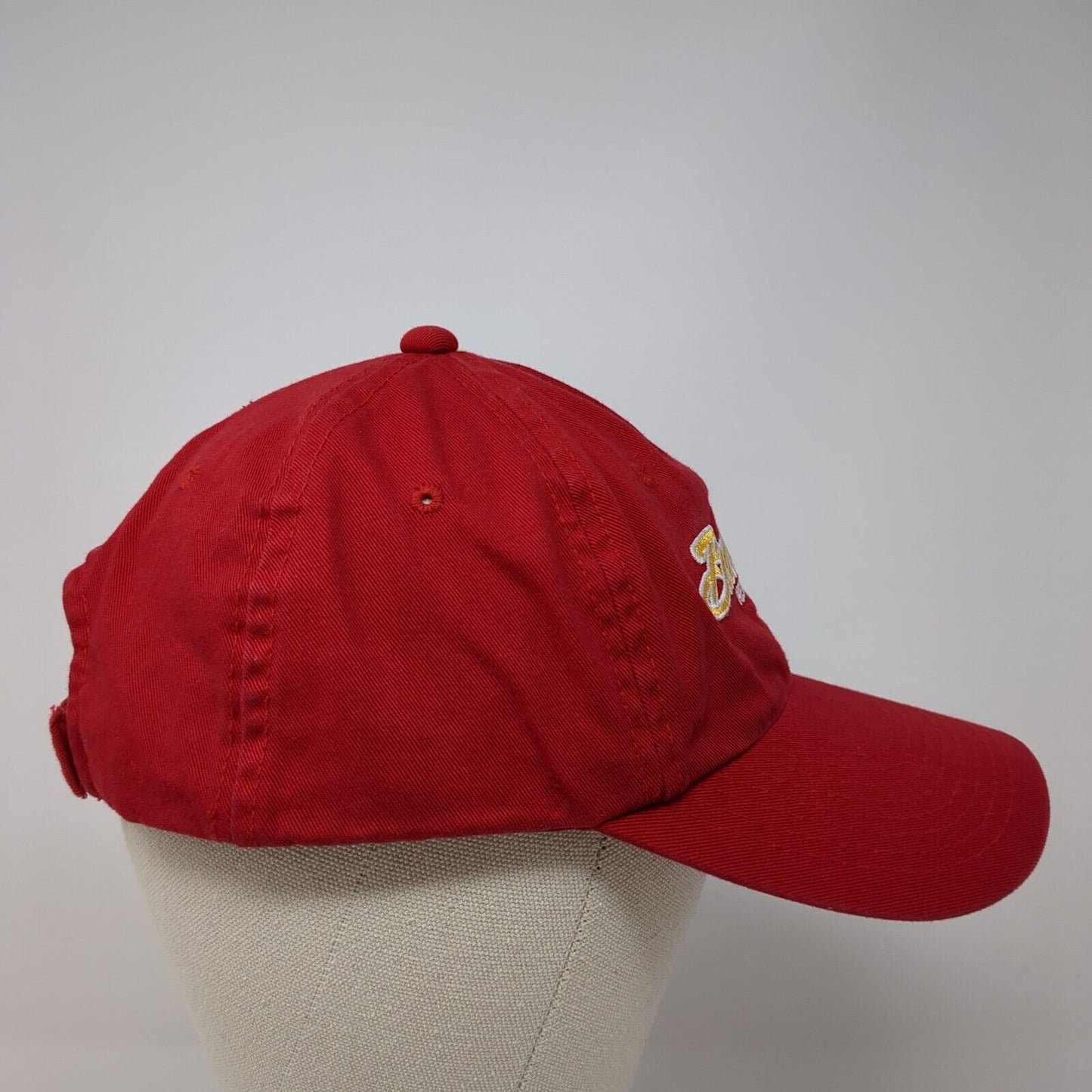 Bulldogs Hemet Strapback Hat Red One Size Adjustable Embroidered Pel Athletic