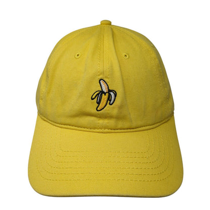 Banana Strapback Hat Yellow One Size Adjustable Embroidered Forever 21