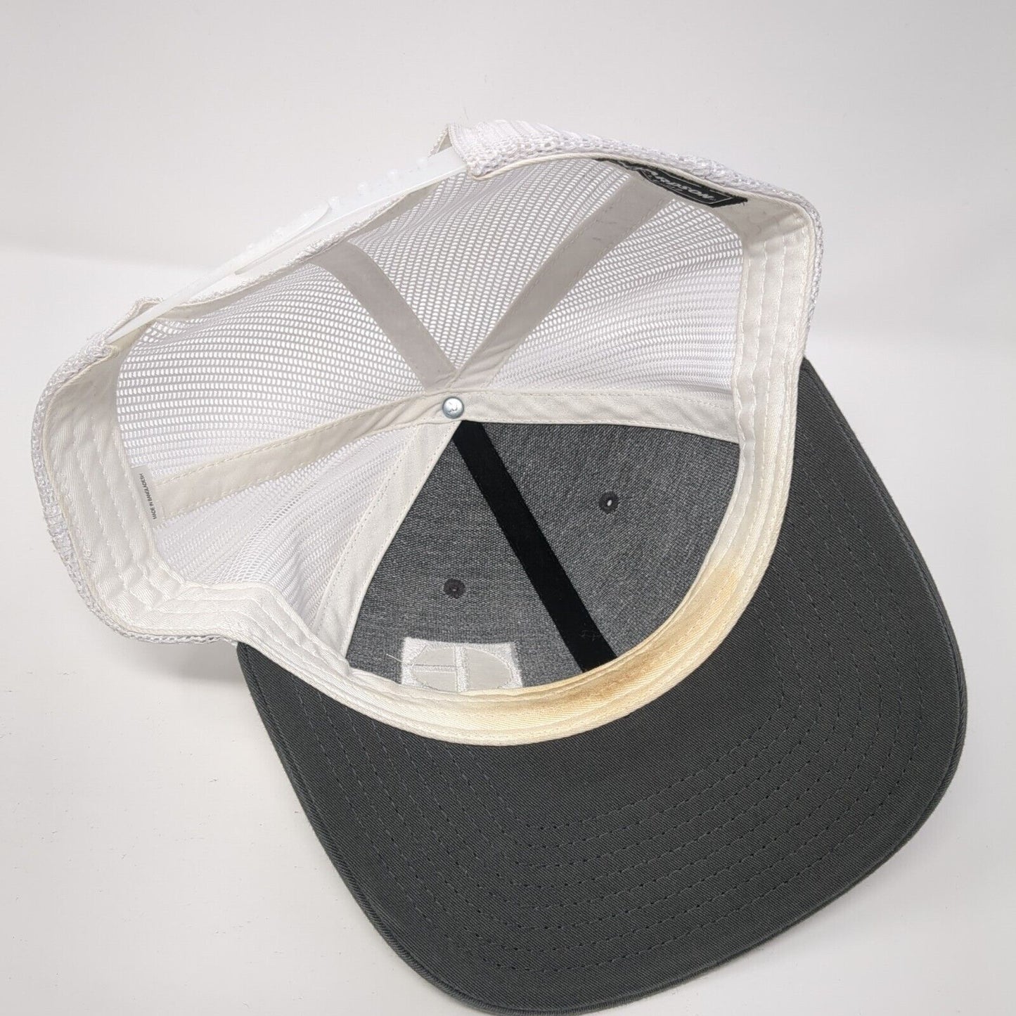 Holt of California Snapback Trucker Hat Gray OS Adjustable Mesh Back Richardson