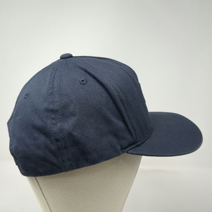 Obey 5 Panel Blue One Size Snapback Hat Flat Brim Worldwide Patch Logo Woven