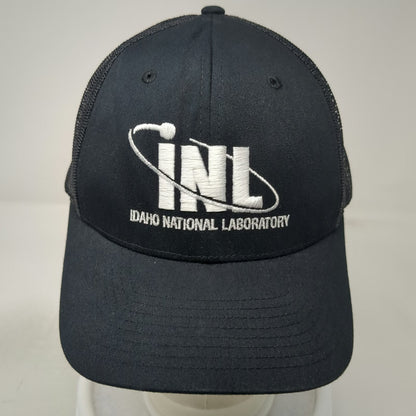 Idaho National Laboratory INL Trucker Hat Black One Size Snapback Mesh Back
